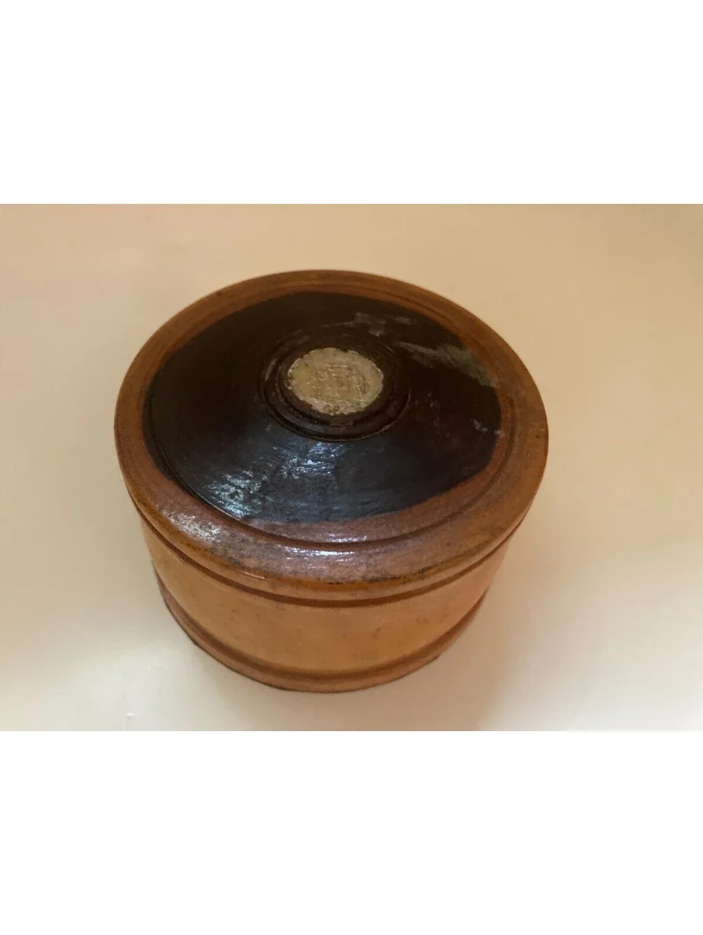 Vintage 5 Pc Hard Wood Coaster Set in Box